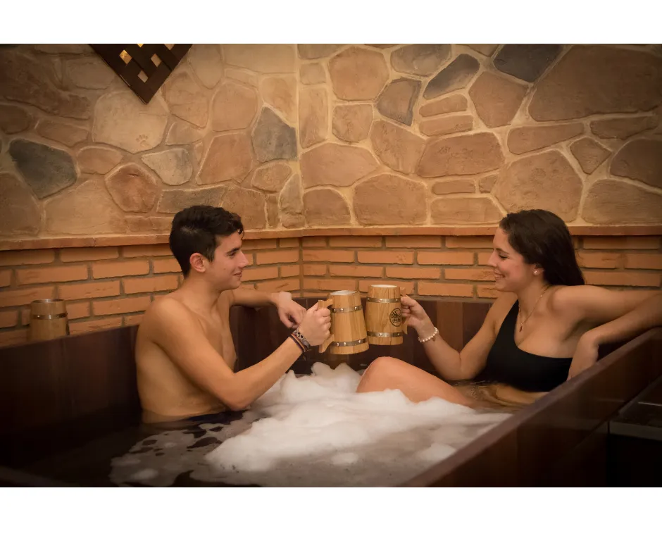 ¿Balneoterapia y cerveza, puedes imaginar una combinación mejor?